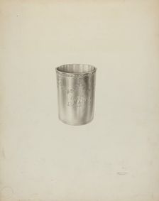Silver Beaker, c. 1938. Creator: Palmyra Pimentel