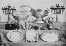 Silver Belonging To U.S.S. Florida, 1911. Creator: Harris & Ewing