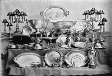 Silver Belonging To U.S.S. Utah, 1911. Creator: Harris & Ewing