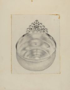 Silver Bowl, 1935/1942. Creator: Amelia Tuccio