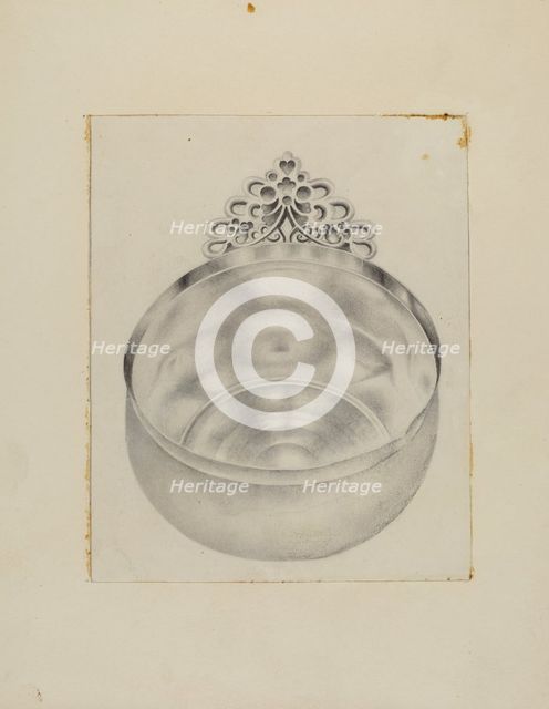 Silver Bowl, 1935/1942. Creator: Amelia Tuccio.