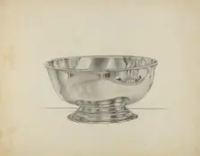 Silver Bowl, 1935/1942. Creator: Horace Reina
