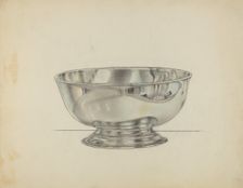 Silver Bowl, 1935/1942. Creator: Horace Reina