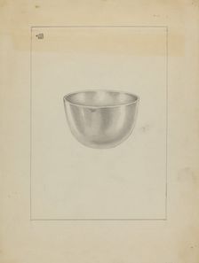 Silver Bowl, 1935/1942. Creator: Michael Fenga