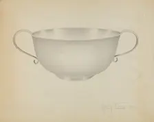 Silver Bowl, 1936. Creator: Amelia Tuccio