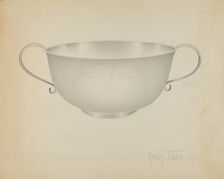 Silver Bowl, 1936. Creator: Amelia Tuccio
