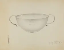 Silver Bowl, 1936. Creator: Amelia Tuccio
