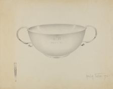 Silver Bowl, 1936. Creator: Amelia Tuccio