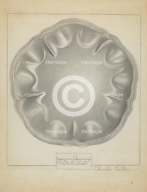Silver Bowl, 1936. Creator: Charles Cullen.
