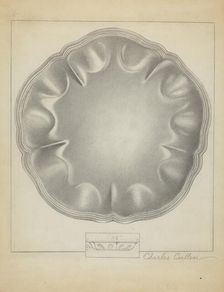 Silver Bowl, 1936. Creator: Charles Cullen