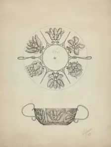 Silver Bowl, 1938. Creator: Lawrence Flynn