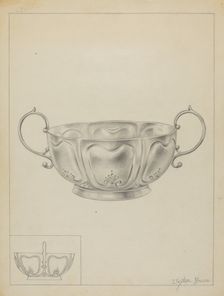 Silver Bowl, c. 1936. Creator: Clayton Braun