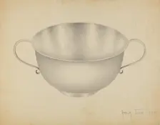 Silver Bowl, c. 1936. Creator: Amelia Tuccio