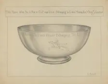 Silver Bowl, c. 1936. Creator: Giacinto Capelli