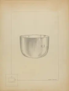 Silver Bowl, c. 1936. Creator: Hester Duany