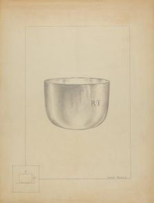 Silver Bowl, c. 1936. Creator: Hester Duany