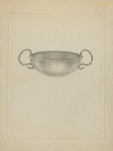 Silver Bowl, c. 1936. Creator: Isidore Steinberg