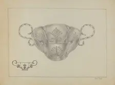 Silver Bowl, c. 1936. Creator: Michael Fenga