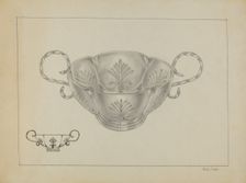 Silver Bowl, c. 1936. Creator: Michael Fenga