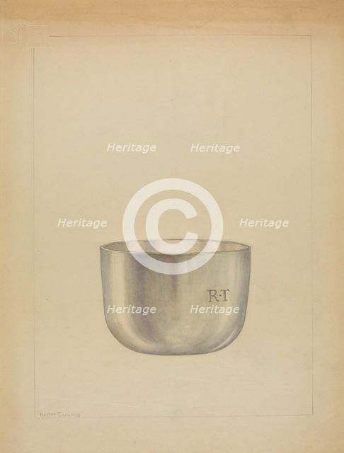 Silver Bowl, c. 1937. Creator: Hester Duany.
