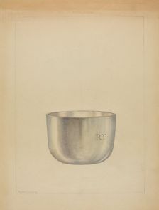 Silver Bowl, c. 1937. Creator: Hester Duany