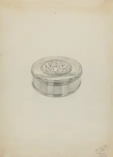 Silver Box, 1936. Creator: Frank Fumagalli