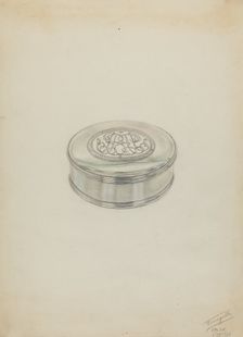 Silver Box, 1936. Creator: Frank Fumagalli