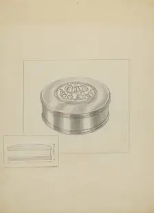 Silver Box, c. 1936. Creator: Sara Garfinkel