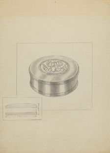 Silver Box, c. 1936. Creator: Sara Garfinkel
