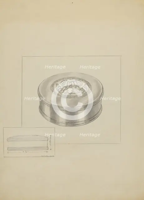 Silver Box, c. 1936. Creator: Sara Garfinkel.
