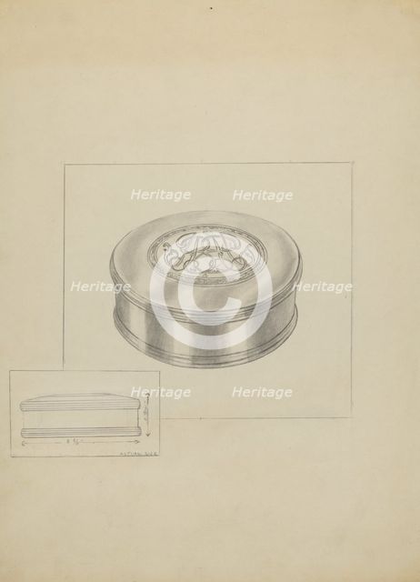 Silver Box, c. 1936. Creator: Sara Garfinkel.