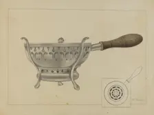 Silver Brazier, c. 1936. Creator: Horace Reina