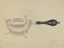 Silver Brazier, c. 1937. Creator: Amelia Tuccio