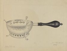 Silver Brazier, c. 1937. Creator: Amelia Tuccio