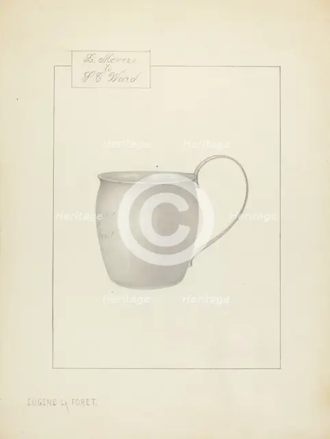 Silver Cup, 1935/1942. Creator: Eugene La Foret.