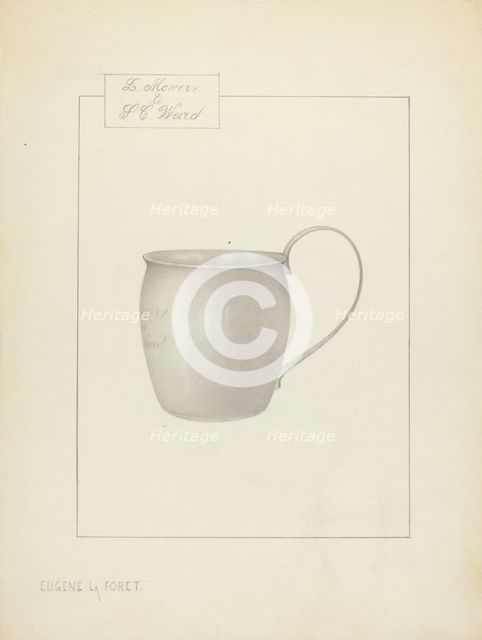 Silver Cup, 1935/1942. Creator: Eugene La Foret.