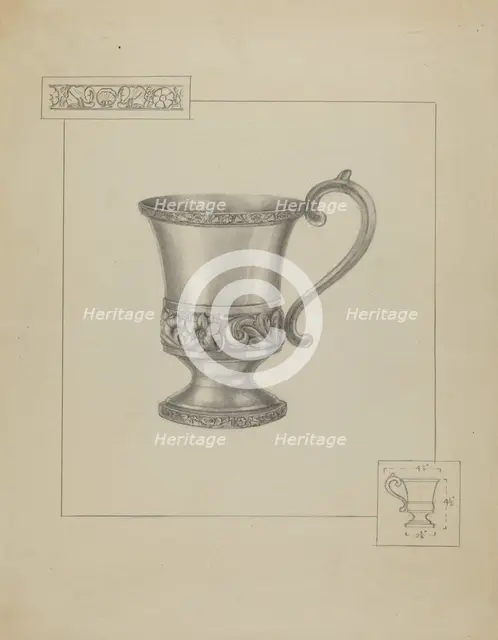 Silver Cup, c. 1936. Creator: Herman Bader.
