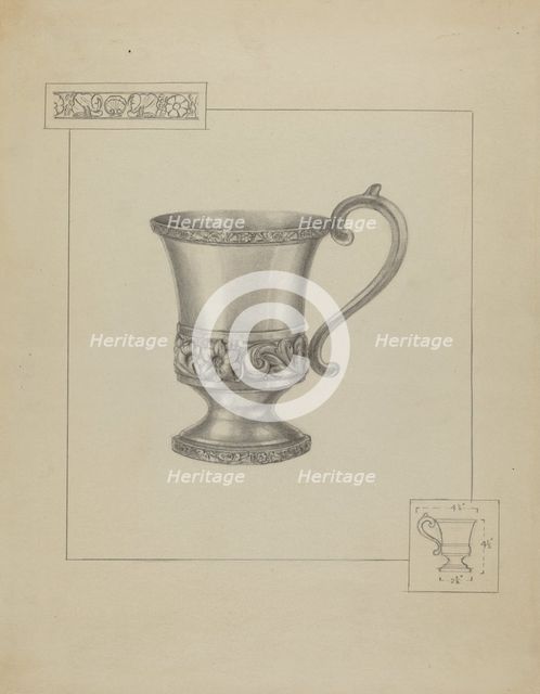 Silver Cup, c. 1936. Creator: Herman Bader.