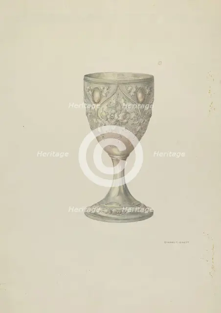 Silver Cup, c. 1938. Creator: Edward Jewett.