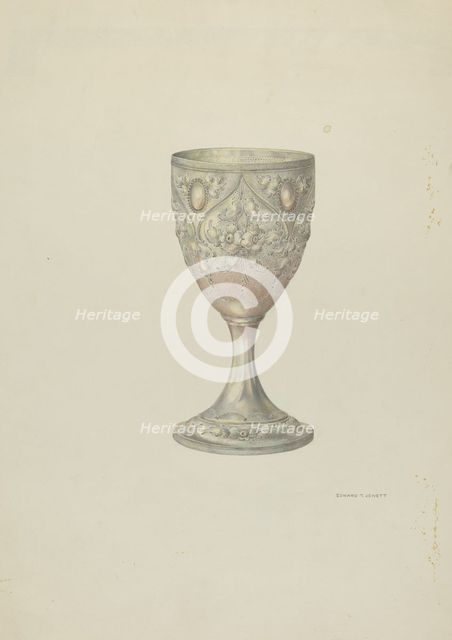 Silver Cup, c. 1938. Creator: Edward Jewett.