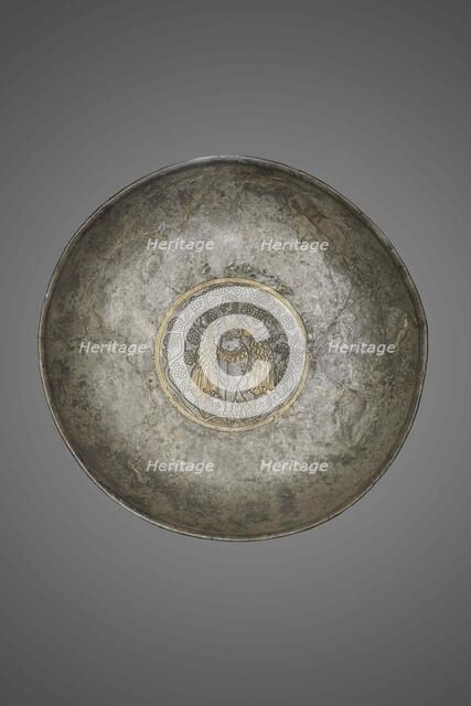 Silver Cup decorated with a female figure, 5th-6th century. Creator: Sassanian Art.