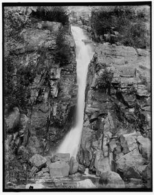 Silver cascade, lower part, Crawford Notch, White Mountains, between 1890 and 1901. Creator: Unknown
