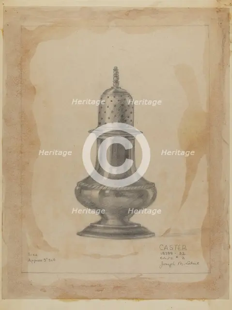 Silver Caster, 1935/1942. Creator: Joseph Leboit.
