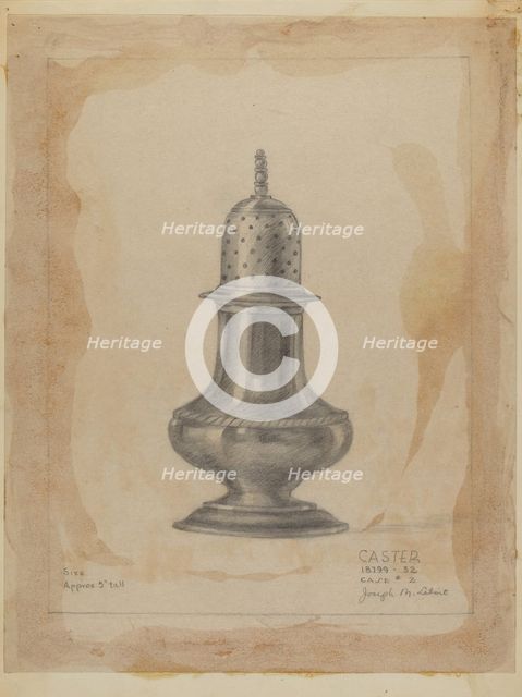 Silver Caster, 1935/1942. Creator: Joseph Leboit.