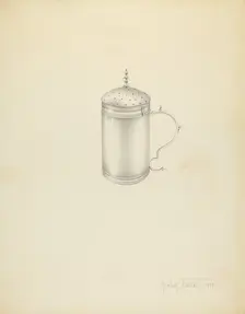 Silver Caster, 1937. Creator: Amelia Tuccio
