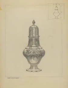 Silver Caster, c. 1936. Creator: Hans Westendorff