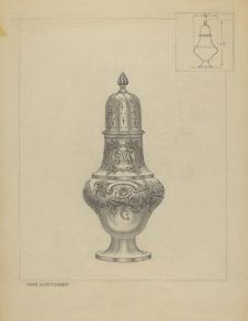 Silver Caster, c. 1936. Creator: Hans Westendorff