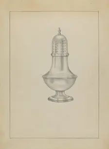Silver Caster, c. 1936. Creator: Herbert Russin
