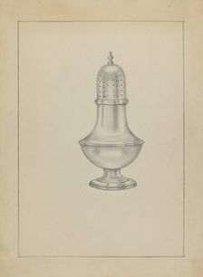 Silver Caster, c. 1936. Creator: Herbert Russin
