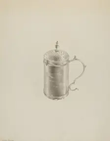 Silver Caster, c. 1938. Creator: Hester Duany